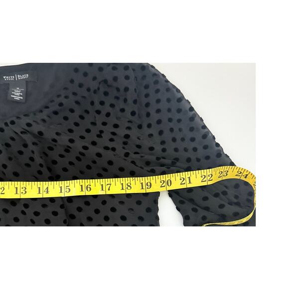 White House Black Market Womens Gothic Fairycore Romantic Silk Blouse Size 10 - Picture 10 of 10